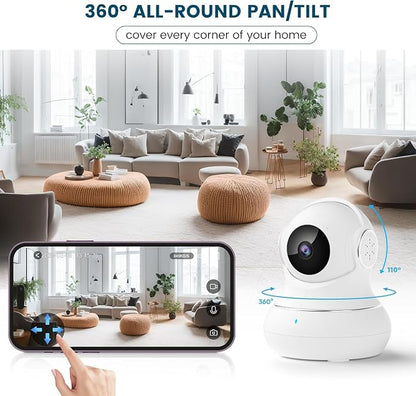 litokam 360 Cameras for Home Security 2K, 2 Pack Indoor Security Camera for - Image 4