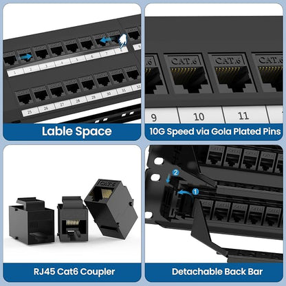 CableGeeker Cat6 Patch Panel 48 Port - Image 5