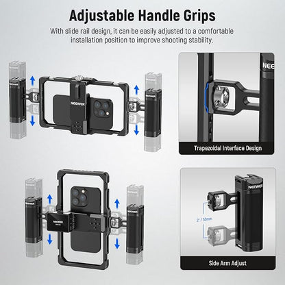 NEEWER Upgraded Phone Rig Vlogging Kit, Video Stabilizer - Image 3