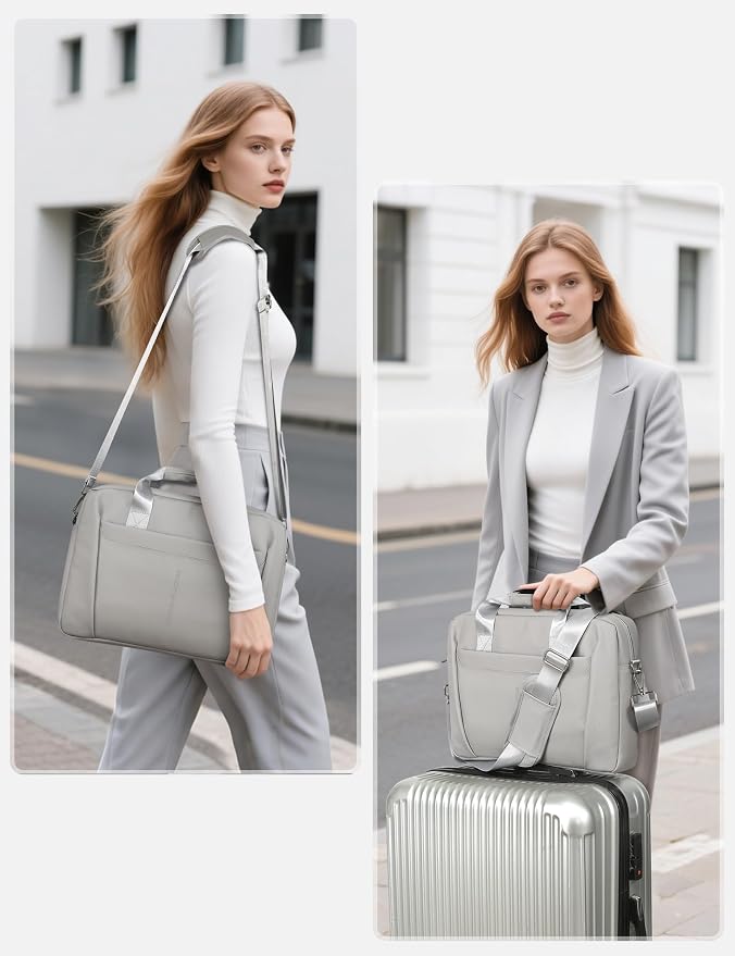 13-14 Inch Laptop Shoulder Bag Business Briefcase Water Resistant Computer - Image 7