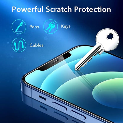 ESR 3 Pack for iPhone 12, iPhone 12 Pro Screen Protector, HD Clear Tempered - Image 5
