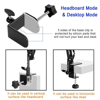 Tablet Stand Phone Holder for Bed, iPad Holder for Desk, Compatible - Image 6