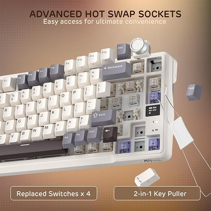 RK ROYAL KLUDGE L98 Wireless Mechanical Keyboard w/Left-Handed Southpaw Design - Image 5