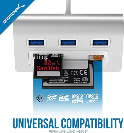 SABRENT Premium 3 Port Aluminum USB 3.0 Hub - Image 4