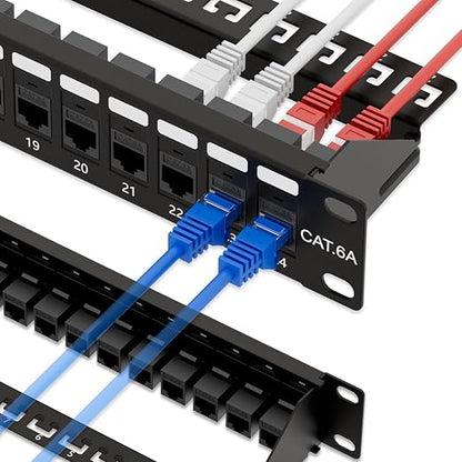 iwillink 10Gbps Cat6A Patch Panel 24 Port, Keystone Patch Panel UTP 19-Inch by IWILLINK
