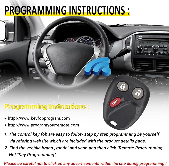 Vurkcy Keyless Entry Remote Key Fob Compatible - Image 3