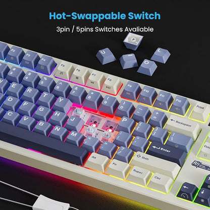 RK ROYAL KLUDGE S85 Wireless Mechanical Keyboard, 85% Wireless TKL Keyboard - Image 3