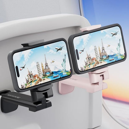 MiiKARE Travel Essentials Airplane Phone Holder, Universal Handsfree Phone Mount by MiiKARE