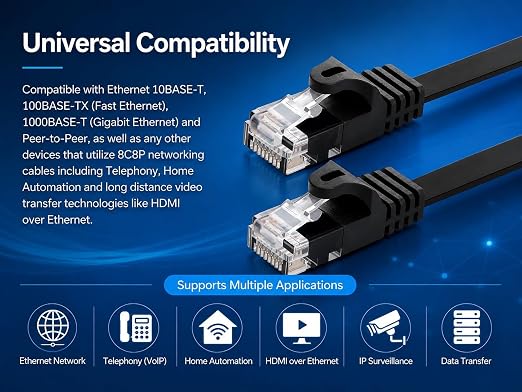 BRENDAZ Cat5e Ethernet Cable, 25ft. Snagless Cat 5e Stranded Cord - Image 7