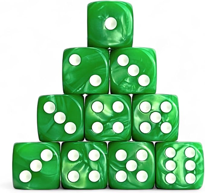 Luck Lab 10-Piece Acrylic D6 Dice Pack by LuckLab