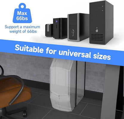 Suptek Uiversal PC Wall Mount, Computer Case CPU Holder Under-Desk PC Holder - Image 6