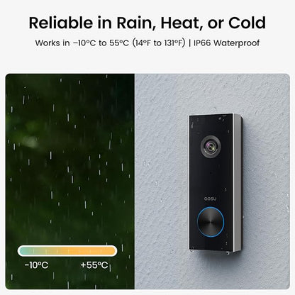 aosu Wireless Doorbell Camera, Battery-Powered Video Doorbell - Image 8
