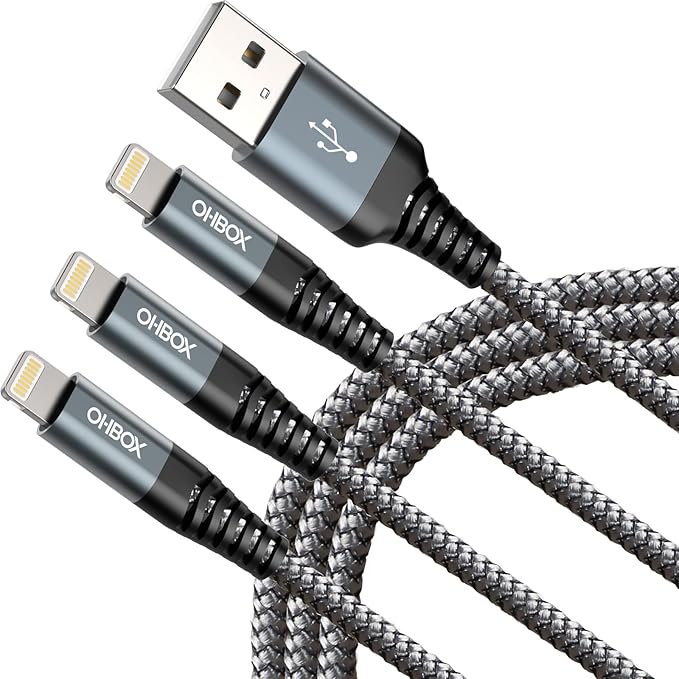 iPhone Charging Cable 6FT, iPhone Charger Cord iPhone USB Cable Compatible by OHBOX