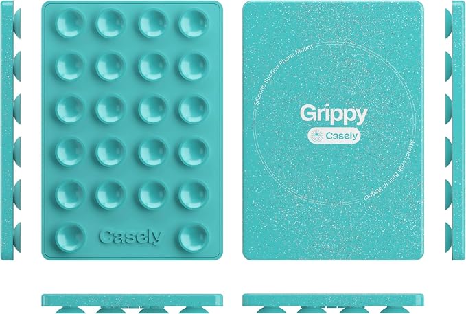Casely Grippy Aquamarine MagSafe Compatible Cell Phone Mount Silicone Suction - Image 6