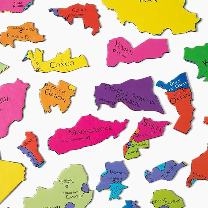 Geotoys GeoPuzzle, Africa and Middle East Shaped Jigsaw Puzzle, Map Puzzle - Image 5