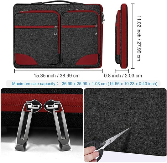 ZINZ Laptop Case 15 15.6 16 inches Sleeve Slim Briefcase Spill-Resistant Handbag - Image 2