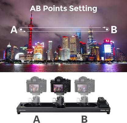 Accsoon Toprig S40 Motorized Camera Slider 40cm/16 App Wireless Control Carbon - Image 4