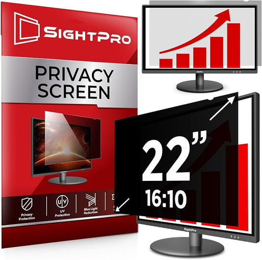 22 Inch 16:10 Computer Privacy Screen Filter by SightPro