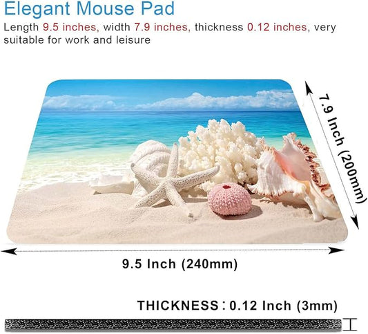 Sand Beach Mouse Pad, Cute Mouse pad, Custom Small Mouse Pads - Image 2