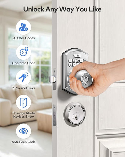 TEEHO TE003 Keyless Entry Keypad Door Lock - Image 3