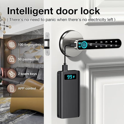 Fingerprint Door Lock-biometric Door Lock-Smart Door knob-with passcode keypad - Image 5