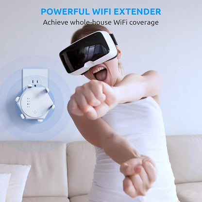 12880 Sq.Ft WiFi Extender Signal Booster, 1200Mbps Dual Band 5GHz/2.4GHz WiFi - Image 8
