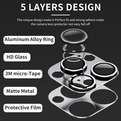 Camera Lens Protector for iPhone 14 Pro/iPhone 14 Pro Max, Alloy Metal Camera - Image 3