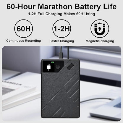 Ai Voice Recorder, Note Voice to Text Recorder W/Magnetic Case, App Control - Image 8