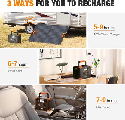 Portable Power Station 300W, GRECELL 230.88Wh Solar Generator - Image 7