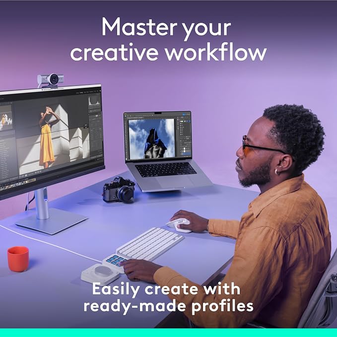 Logitech MX Creative Console, 9 Customizable LCD Keys, Stream Deck Accessories - Image 3