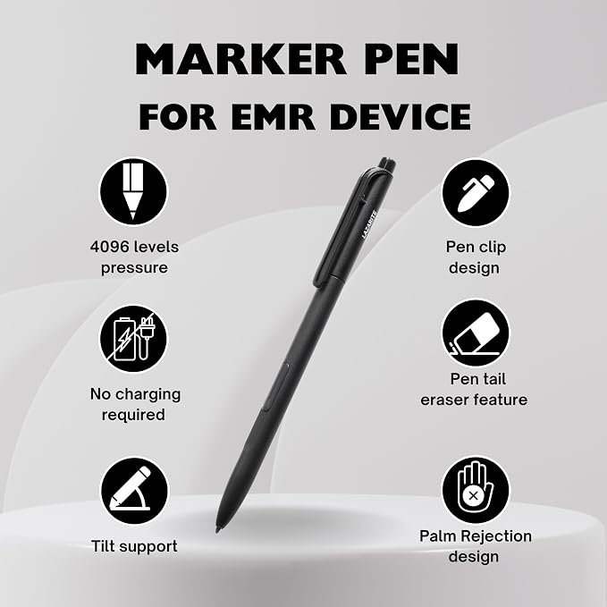 LuxoScribe, Marker Pen for Remarkable 2/Kindle Scribe/SuperNote Device. EMR - Image 2