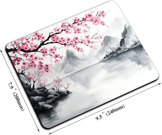 Mouse Pad, Cute Japanese Cherry Blossom Mouse Pads - Image 2