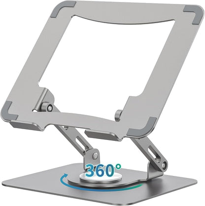 SOUNDANCE Laptop Stand with 360° Rotating Base, Ergonomic Computer Riser by Soundance