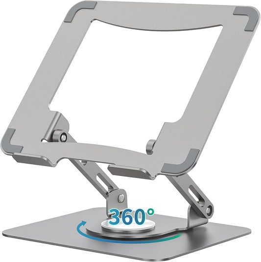 SOUNDANCE Laptop Stand with 360° Rotating Base, Ergonomic Computer Riser by Soundance