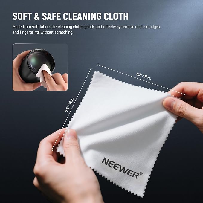 NEEWER 16 in 1 Camera Lens Cleaning Kit, 1x Brush + 1x Air Blower + 1x Cleaning - Image 5