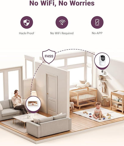 Comfyer BM01 7" HD Split-Screen Baby Monitor, Video Baby Monitor - Image 4