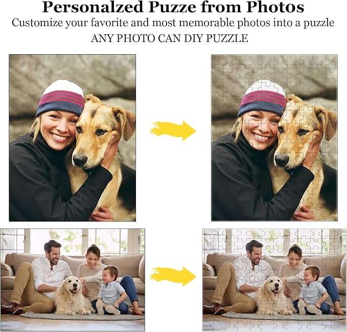 Custom Puzzle 120/200/300/500/1000/1500 Pieces, Personalized Puzzle from Your - Image 4