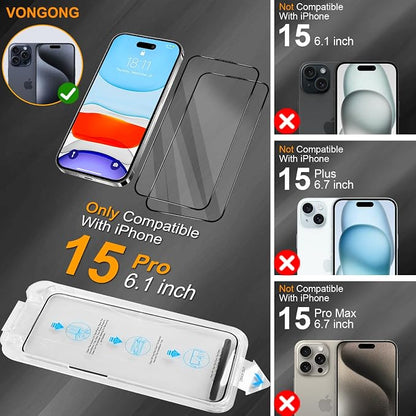 iPhone 15 Pro Screen Protector, Durable and Drop-Proof - Image 8
