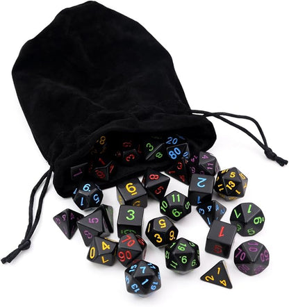 5 Sets New Black Polyhedral Dice - Image 3