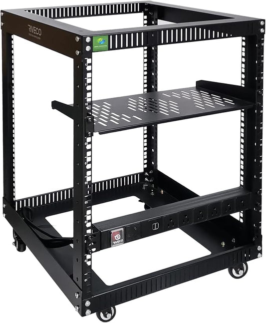 RIVECO 19" 12U Server Rack Open Frame by RIVECO