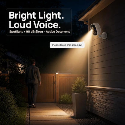 Dzees 2K Security Cameras Wireless Outdoor, Battery Powered AI Motion Detection - Image 3