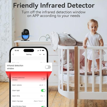 CPVAN WiFi Motion Sensor Alarm System, 125dB Smart PIR Motion Detector - Image 5