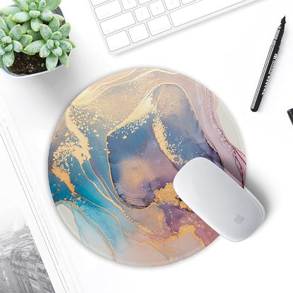 ITNRSIIET Round Mouse Pad with Stitched Edge Premium-Textured Waterproof - Image 7