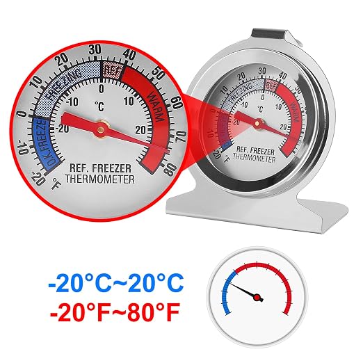 3Pcs Refrigerator Thermometer -30~30°C/-20~80°F Fridge Analog Freezer - Image 3
