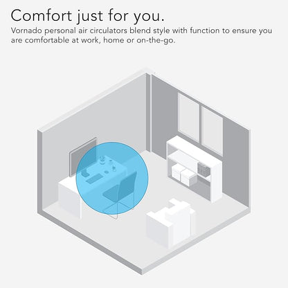 Vornado Zippi Small Personal Fan, Foldable Cooling - Image 5