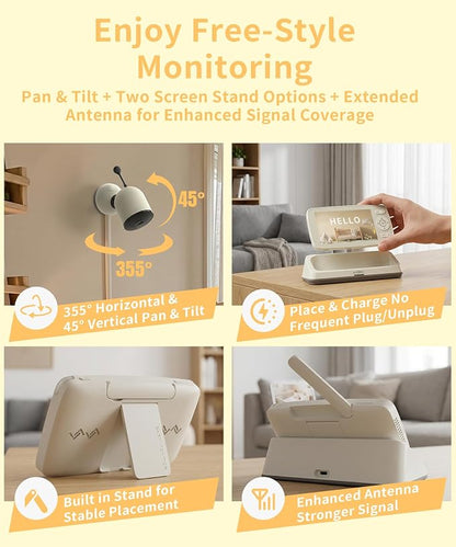 ALIOBC Baby Monitor with Camera and Audio WiFi & No-WiFi Modes AI Smart Baby - Image 10