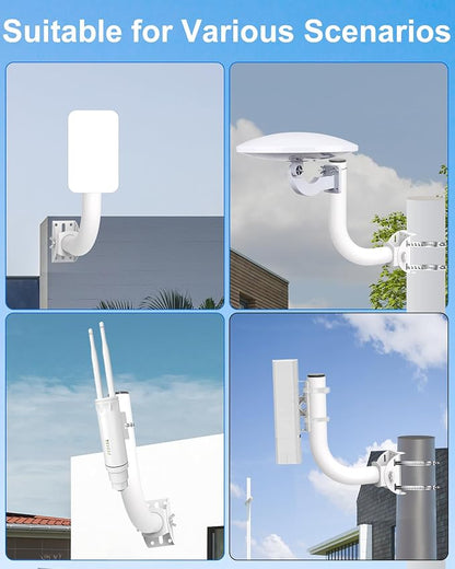 Universal Wireless Bridge Bracket, 150° Adjustable Lightweight J-Pole Mount - Image 7
