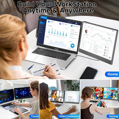 KEFEYA Laptop Screen Extender, 1080P FHD IPS Monitor Extender - Image 7