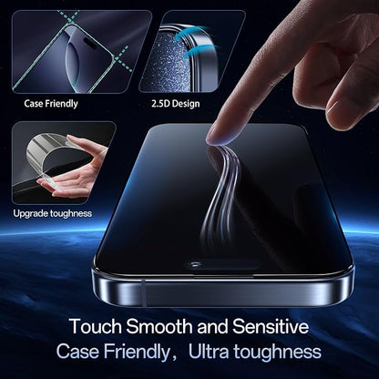 Screen Protector for iPhone 16 pro Blue Light Block, Military-Grade - Image 7