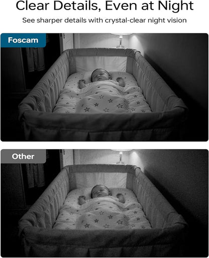 FOSCAM 3K Security Camera Indoor, 360° PTZ Baby & Pet Monitoring - Image 3